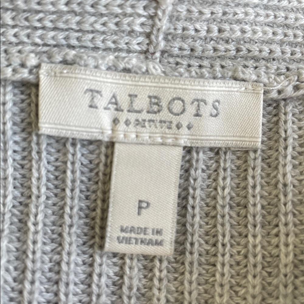 Talbots Light Gray Women's Cardigan - Picture 5 of 6